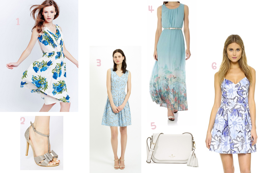 4 Blue  dresses  for a summer wedding  guest  Prettygreentea